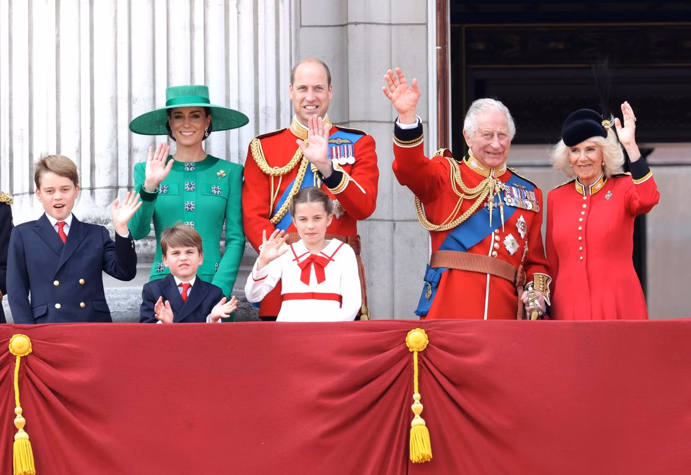 Vua Charles và Hoàng tử William đều vui mừng cho lần trở lại này của Kate. Ảnh: Getty Images.