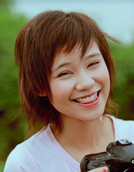 Cô bạn xinh xắn, đáng yêu ngoài đời