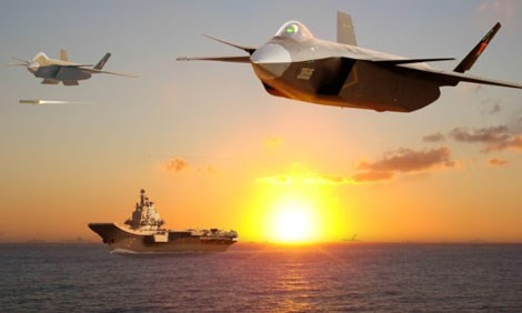 Báo chí Trung Quốc cho rằng J-31 có thể được dùng làm tiêm kích hạm cho tàu Liêu Ninh