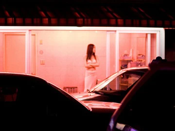 Một khu đèn đỏ ở Yongsan, Seoul, Hàn Quốc