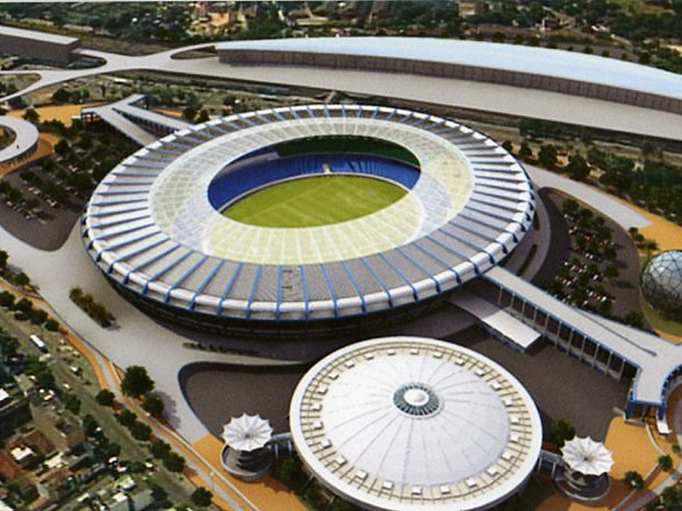 Maracana vừa được tái thiết lại để chuẩn bị tổ chức các trận đấu tại World Cup 2014. Maracana vừa được tái thiết lại để chuẩn bị tổ chức các trận đấu tại World Cup 2014