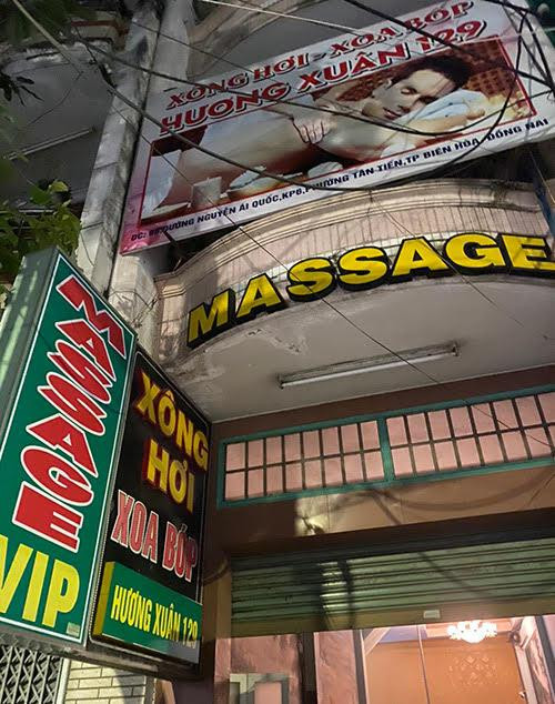 Cơ sở massage vi phạm