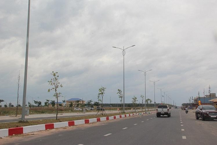 Một tuyến đường nội bộ trong khu tái định cư