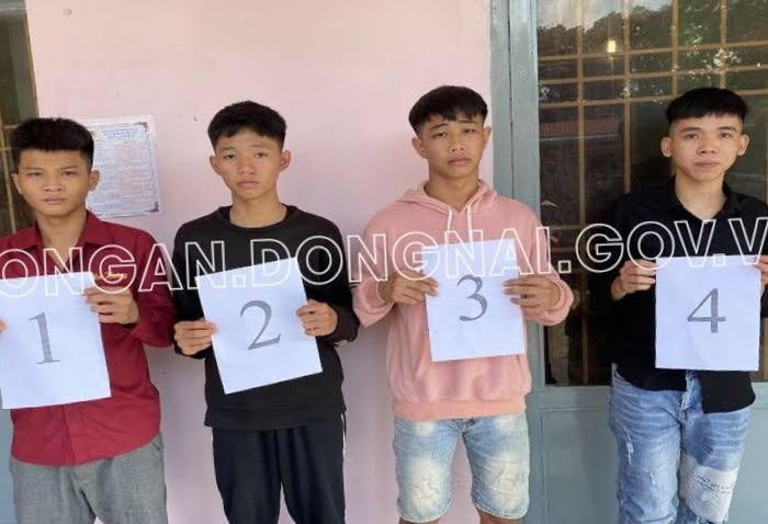 Các đối tượng liên quan đến vụ giết người (ảnh CAĐN)