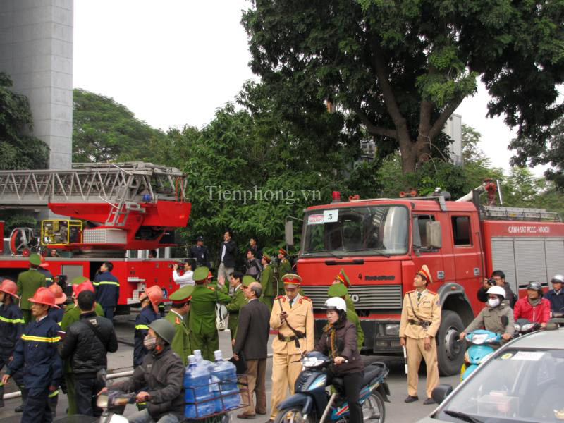 Đến 15h, cuộc diễn tập kết thúc. Ảnh: Tuấn Nguyễn