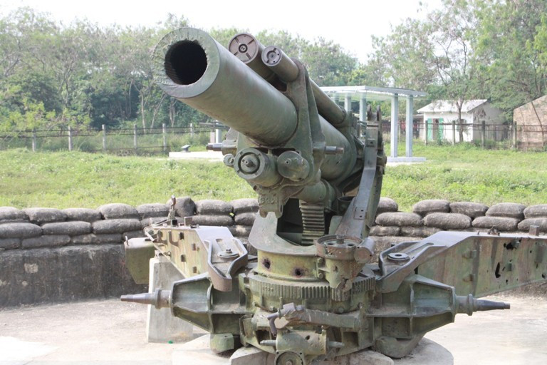 Pháo 155mm ta thu được của quân đội Pháp