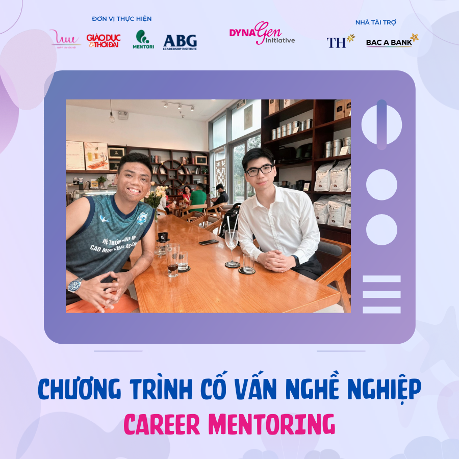 Buổi cố vấn trực tiếp giữa Mentor (bên trái) và Mentee (bên phải) Buổi cố vấn trực tiếp giữa Mentor (bên trái) và Mentee (bên phải)