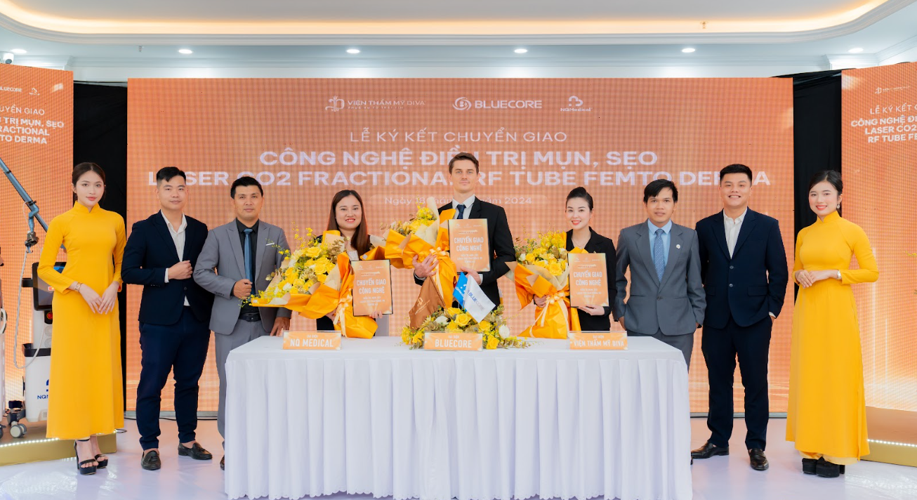 Buổi lễ ký kết chuyển giao công nghệ giữa Viện thẩm mỹ DIVA và NQ Medical diễn ra thành công tốt đẹp