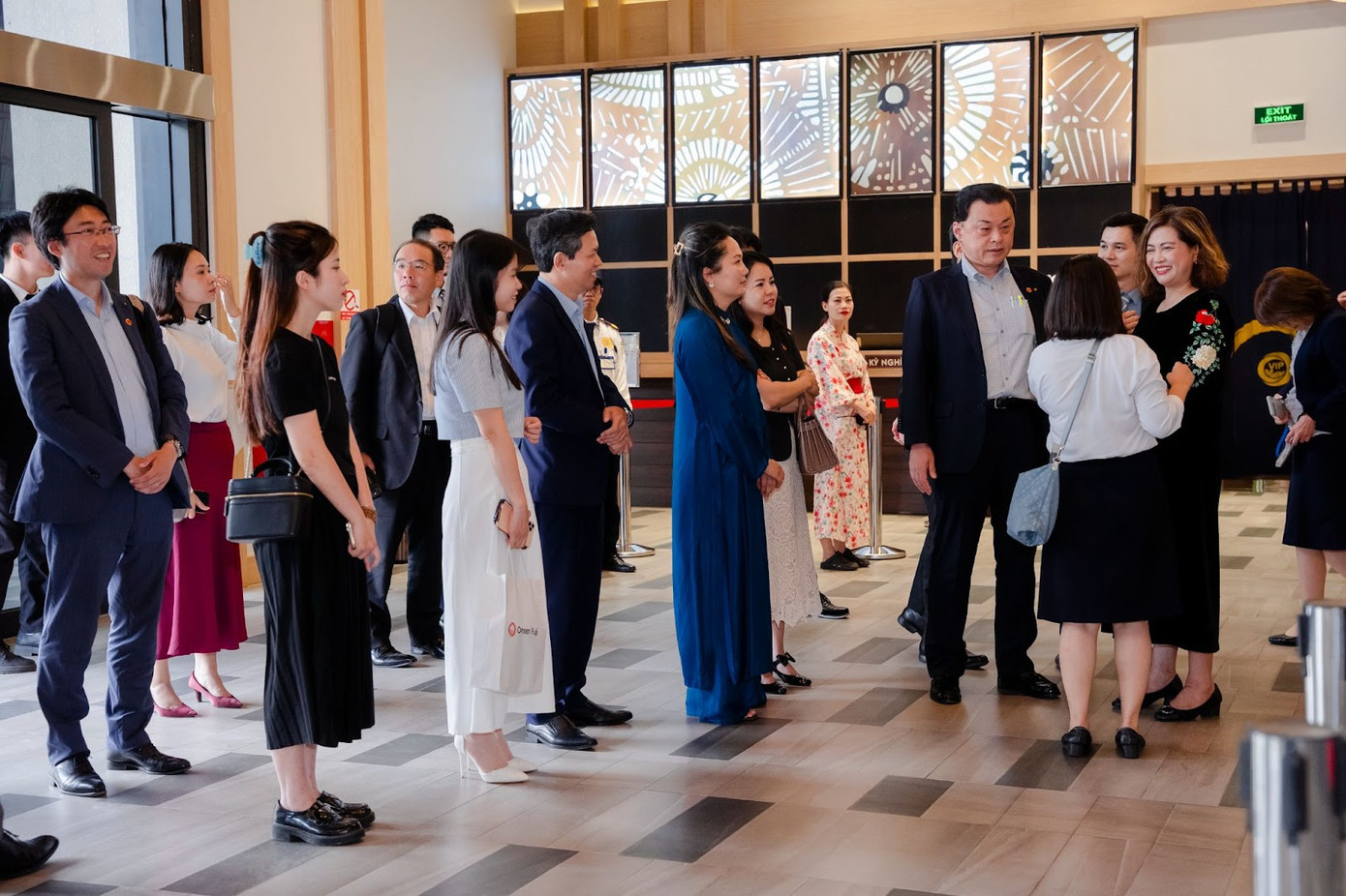 Hai bên có những chia sẻ về tâm huyết và tầm nhìn phát triển Lynn Times Thanh Thủy hướng đến không gian đại sứ giao lưu văn hóa Nhật Bản biểu tượng tại miền Bắc Việt Nam