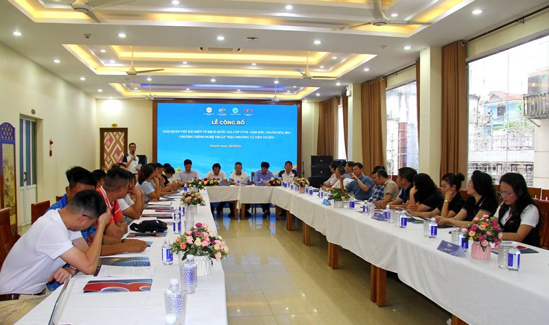 Chiều 3/5, ban tổ chức công bố chương trình nghệ thuật “Hậu phương và tiền tuyến” và Giải quần vợt bãi biển vô địch quốc gia cúp VTV8 Chiều 3/5, ban tổ chức công bố chương trình nghệ thuật “Hậu phương và tiền tuyến” và Giải quần vợt bãi biển vô địch quốc gia cúp VTV8