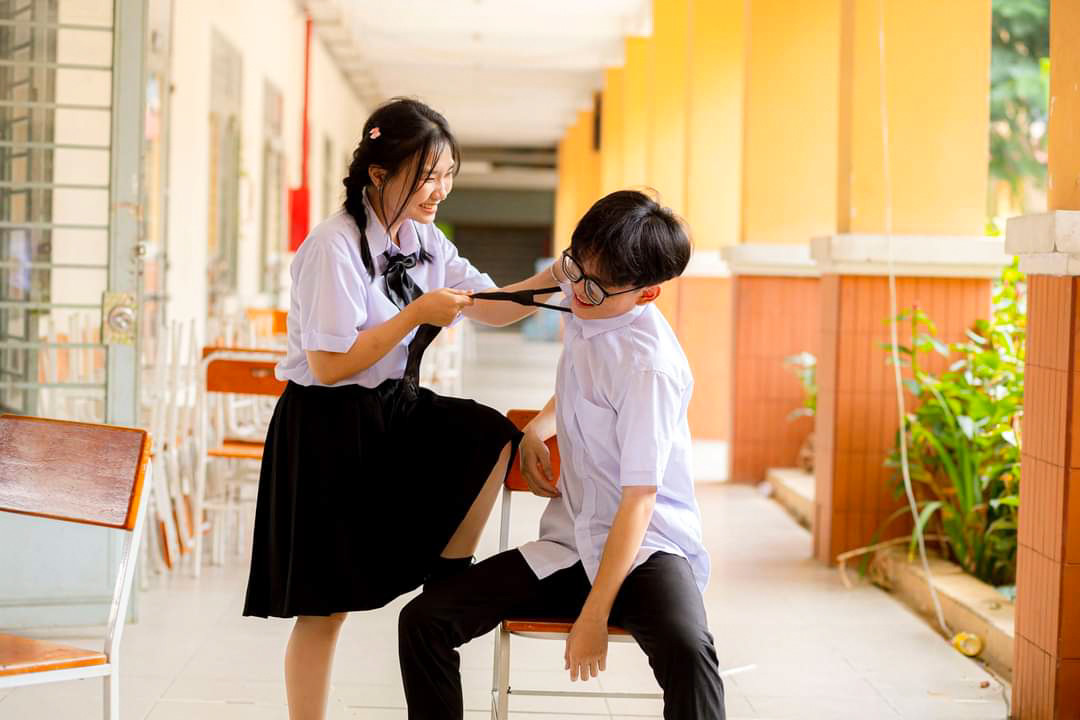 Tuổi học trò được thể hiện thật vui tươi qua bài dự thi của Trường THPT Đào Sơn Tây - TP HCM (Nguồn: Trường Đại học GDU cung cấp) Tuổi học trò được thể hiện thật vui tươi qua bài dự thi của Trường THPT Đào Sơn Tây - TP HCM (Nguồn: Trường Đại học GDU cung cấp)