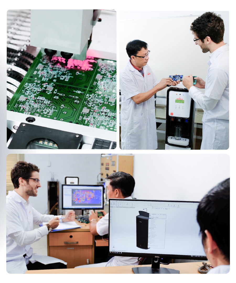 Chủ tịch ROBOT và đội ngũ kỹ sư vẫn sẽ tiếp tục phát triển các dòng sản phẩm điện giải trong tương lai để giá thành không còn là rào cản