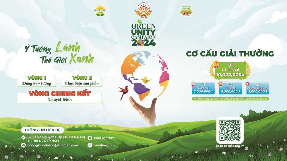 Tổng giá trị giải thưởng cuộc thi Green Unity Campaign lên đến 50 triệu đồng