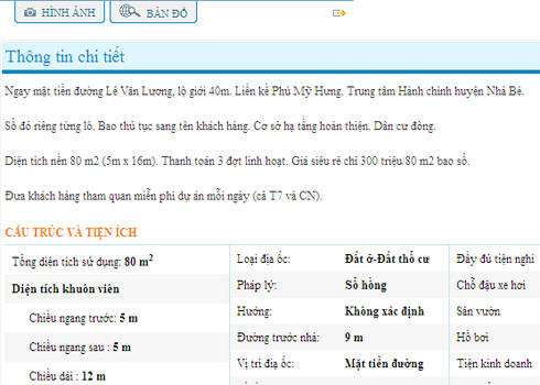 Đất tách thửa ở huyện Nhà Bè chào giá 300 triệu đồng một nền 80 m2 bao sổ đỏ. Đất tách thửa ở huyện Nhà Bè chào giá 300 triệu đồng một nền 80 m2 bao sổ đỏ