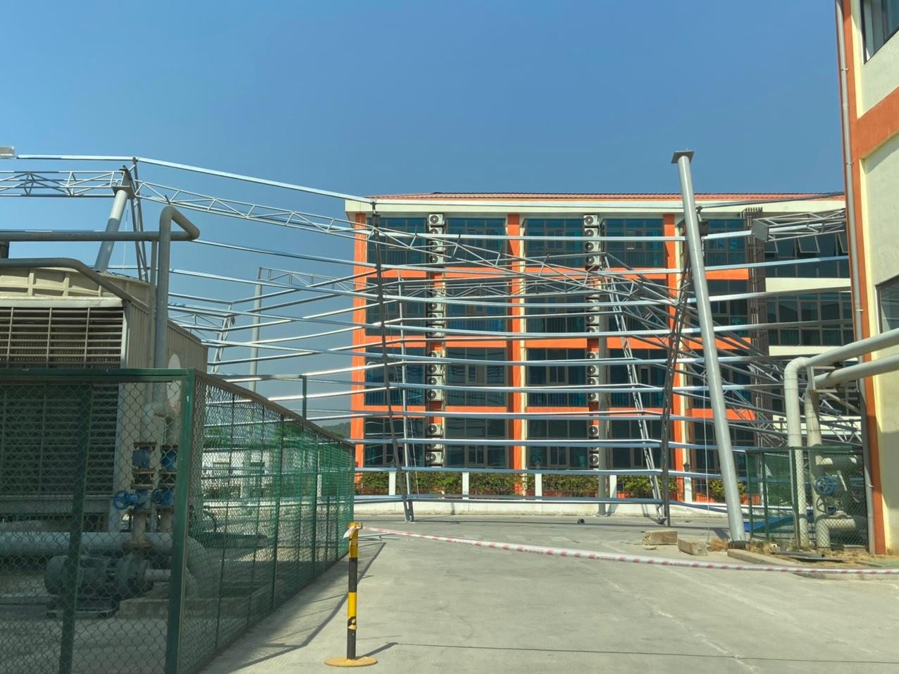 Hiện trường thi công nhà xưởng