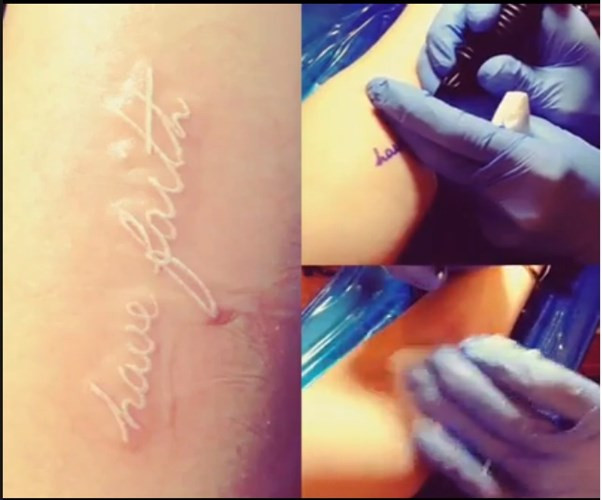 Vật dụng dùng để xăm sữa cũng cầu kì không kém. Đó không phải là kim mà là xương bồ câu được phơi khô, tiệt trùng và được vót nhọn, sau đó mới dùng để xăm