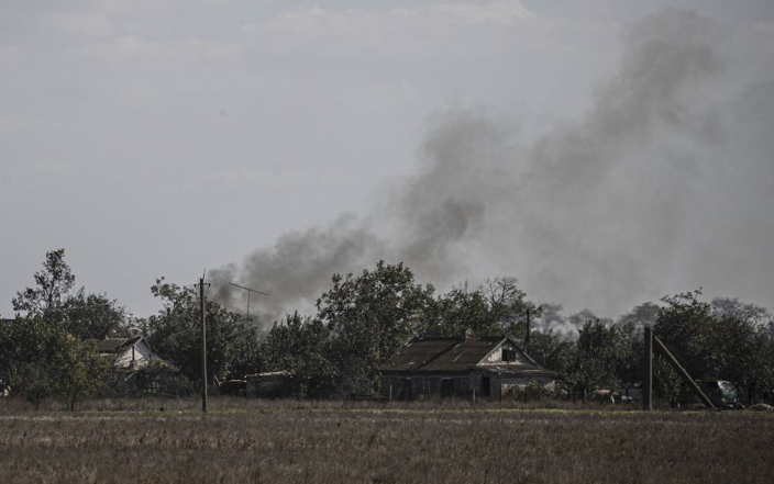 Một ngôi làng ở Kherson ngày 7/10 Một ngôi làng ở Kherson ngày 7/10