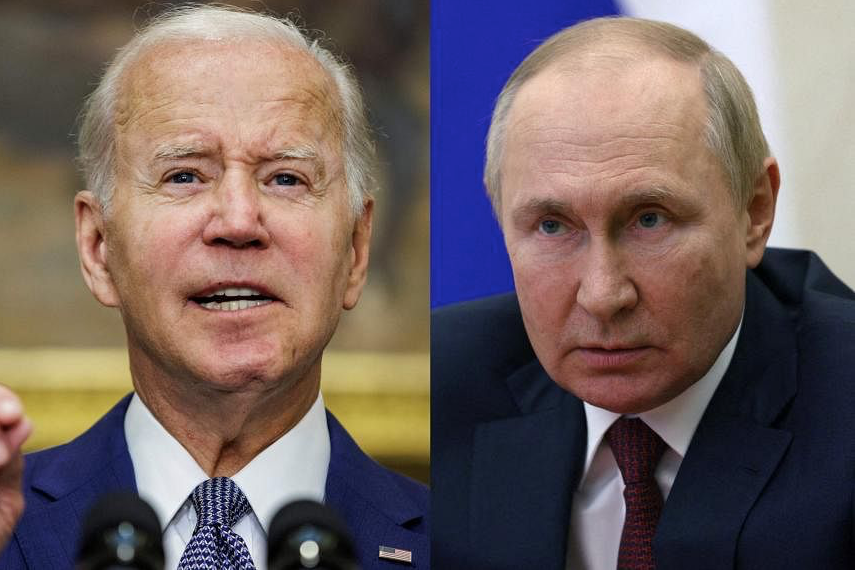 Tổng thống Mỹ Joe Biden và Tổng thống Nga Vladimir Putin. (Ảnh: Reuters)