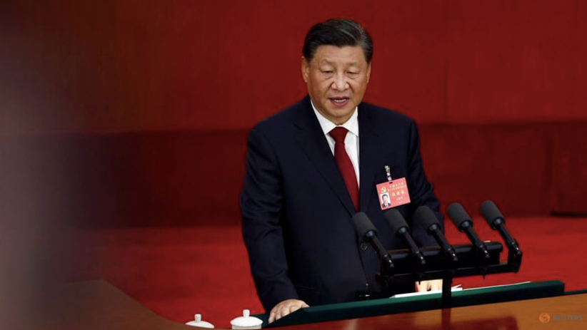 Ông Tập Cận Bình đọc báo cáo trong phiên khai mạc Đại hội Đảng XX. (Ảnh: Reuters)