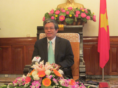 Thứ trưởng Phạm Quang Vinh tại buổi họp báo chiều 10/12. Ảnh: Trúc Quỳnh