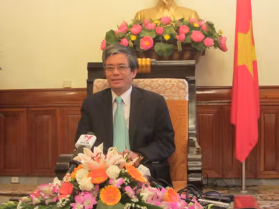 Thứ trưởng Phạm Quang Vinh tại buổi họp báo chiều 10/12. Ảnh: Trúc Quỳnh