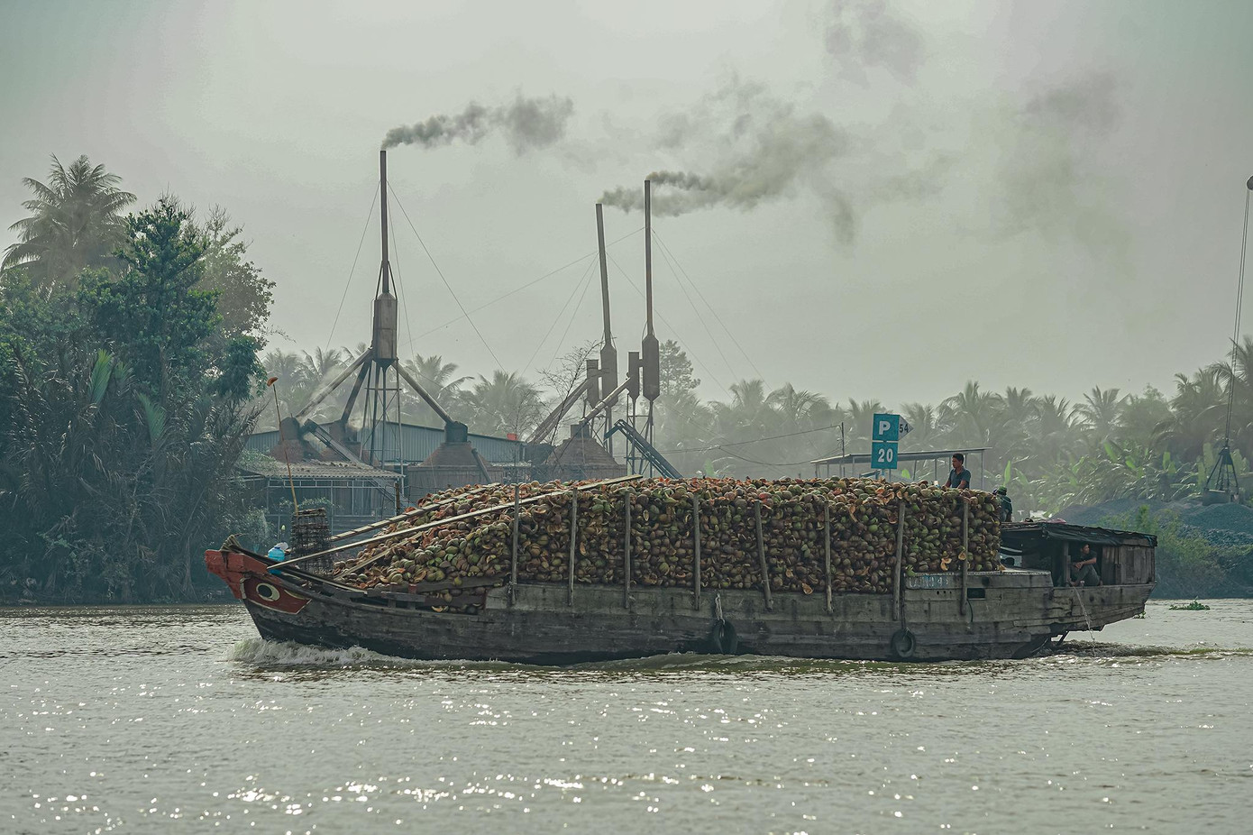 Trong ngày trải nghiệm du lịch cộng đồng tại tỉnh Bến Tre, du khách ngắm cảnh quan sông nước hai bên bờ cùng với việc thưởng thức trái cây đặc sản địa phương tươi mát, ngon ngọt như: nước dừa, bưởi, mít... từ trên thuyền thật thú vị.