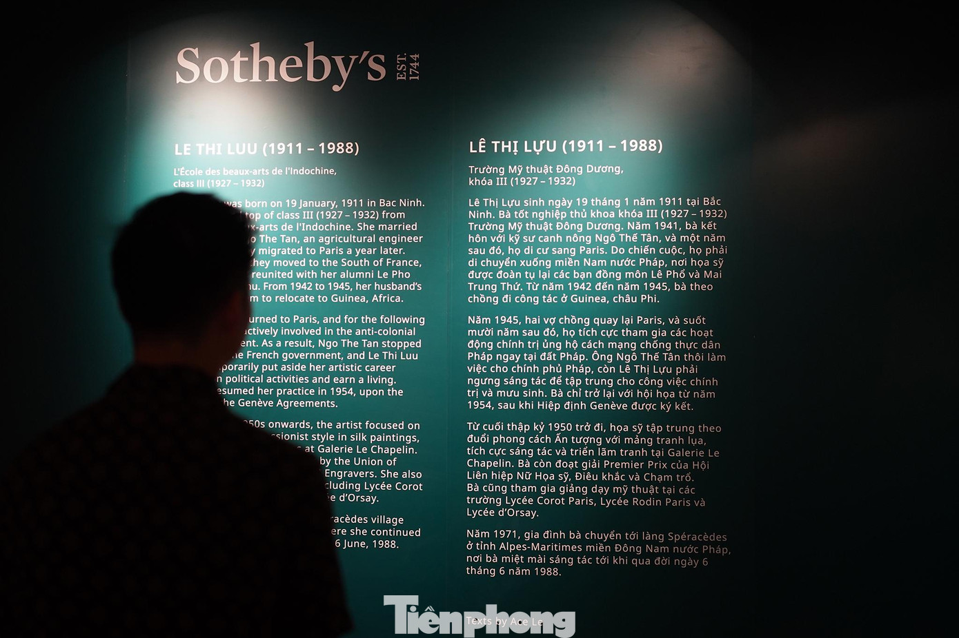 Đây là triển lãm đầu tiên tại Việt Nam do một nhà đấu giá kiêm bảo trợ nghệ thuật quốc tế tổ chức và cũng là một trong những triển lãm tranh Đông Dương với quy mô lớn nhất tại quê hương của những danh hoạ. Đây là triển lãm đầu tiên tại Việt Nam do một nhà đấu giá kiêm bảo trợ nghệ thuật quốc tế tổ chức và cũng là một trong những triển lãm tranh Đông Dương với quy mô lớn nhất tại quê hương của những danh hoạ.