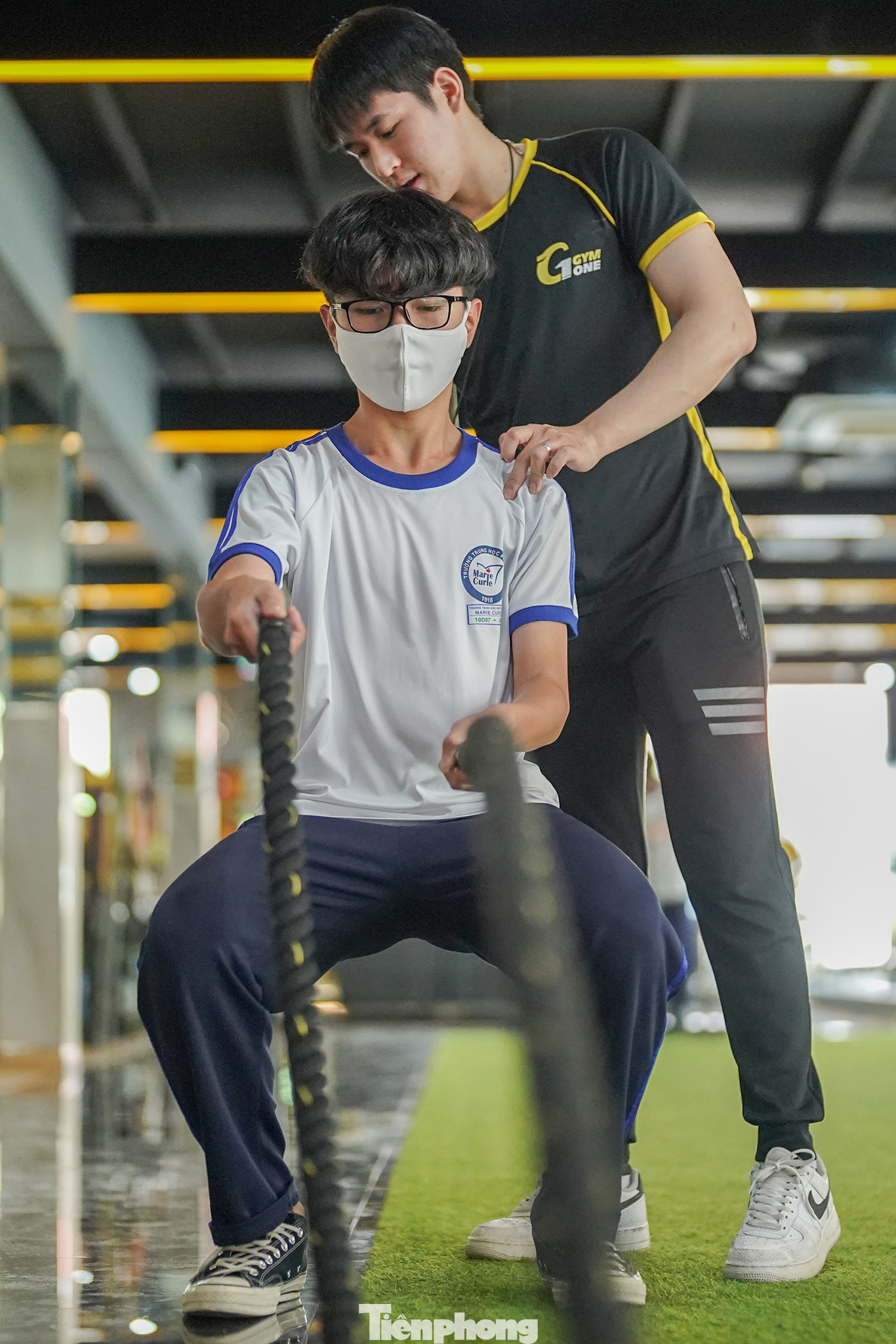 Ngoài sự mới lạ, độc đáo đến từ phòng học, học sinh được các huấn luyện viên tận tình hướng dẫn nên vô cùng thích thú.