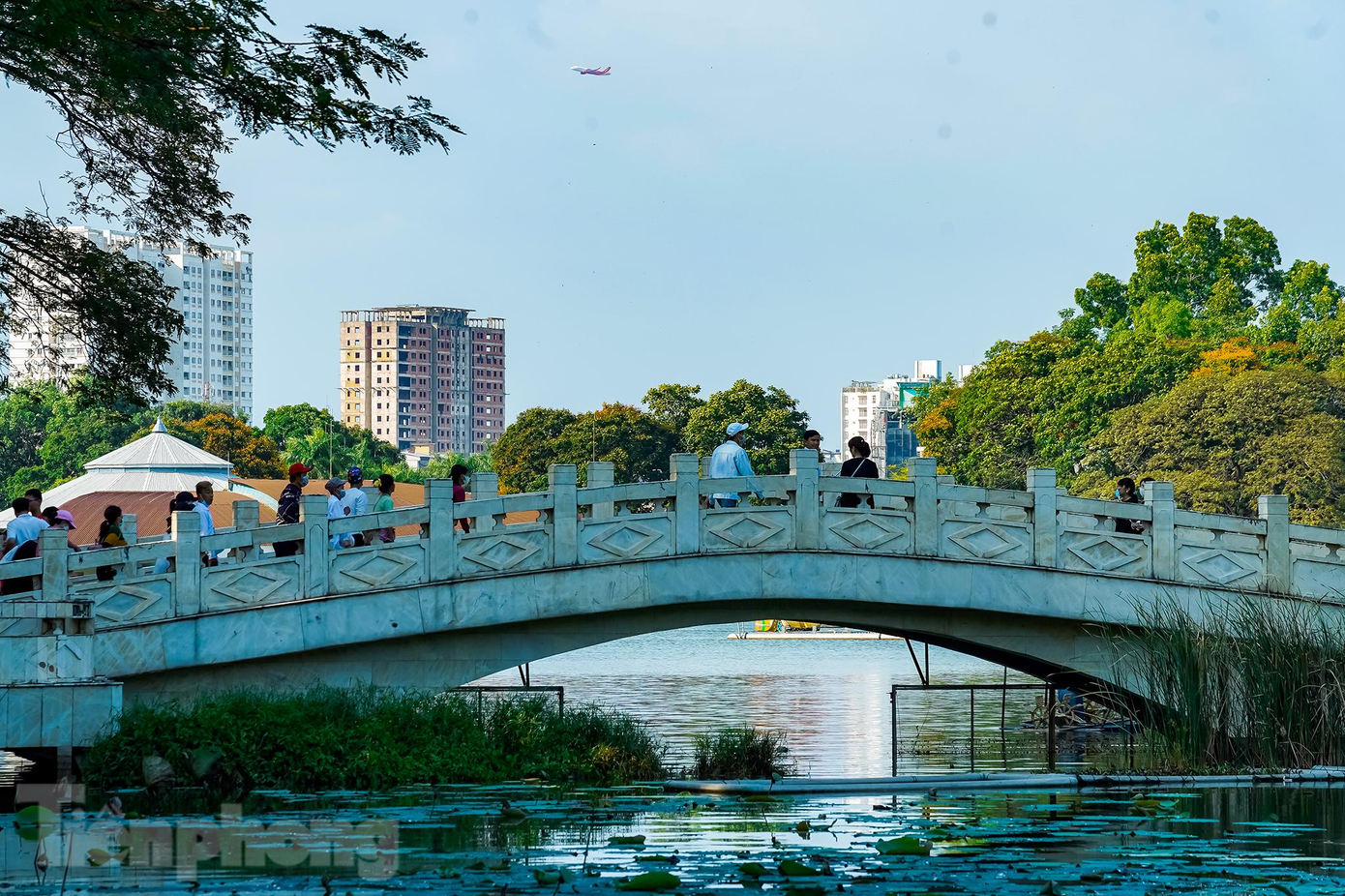 "Sở dĩ tôi chọn Đầm Sen để cùng gia đình du xuân là vì nơi đây có hồ nước trung tâm rộng nhất của thành phố, không khí khá thoáng đãng và trong lành", ông Lê Khánh Tùng, ngụ quận 1 cho biết.