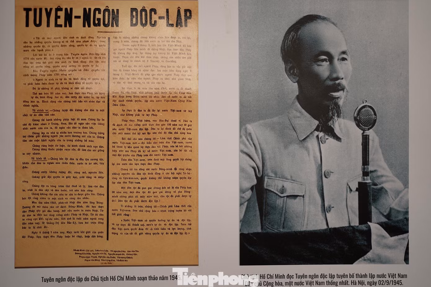 Hình ảnh thành quả của những tháng ngày gian khổ nơi xứ người với một niềm tin sắc son ngày độc lập của Bác Hồ.