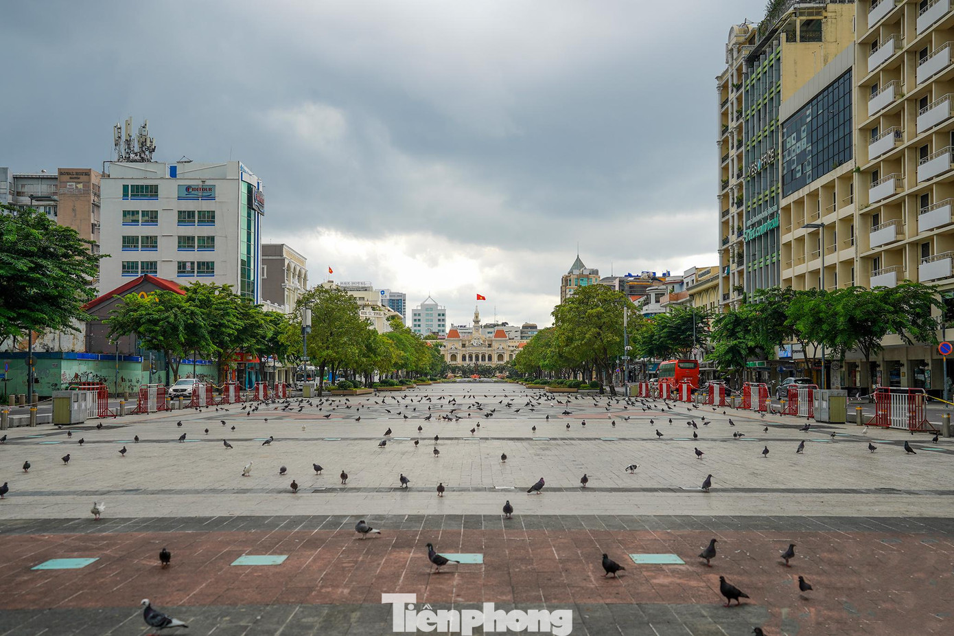 Thành phố đã kiên cường đi qua giai đoạn đau thương khi dịch COVID-19 bùng phát. Hình ảnh phố đi bộ Nguyễn Huệ vắng bóng người đánh dấu thời khắc lịch sử buồn của TPHCM.