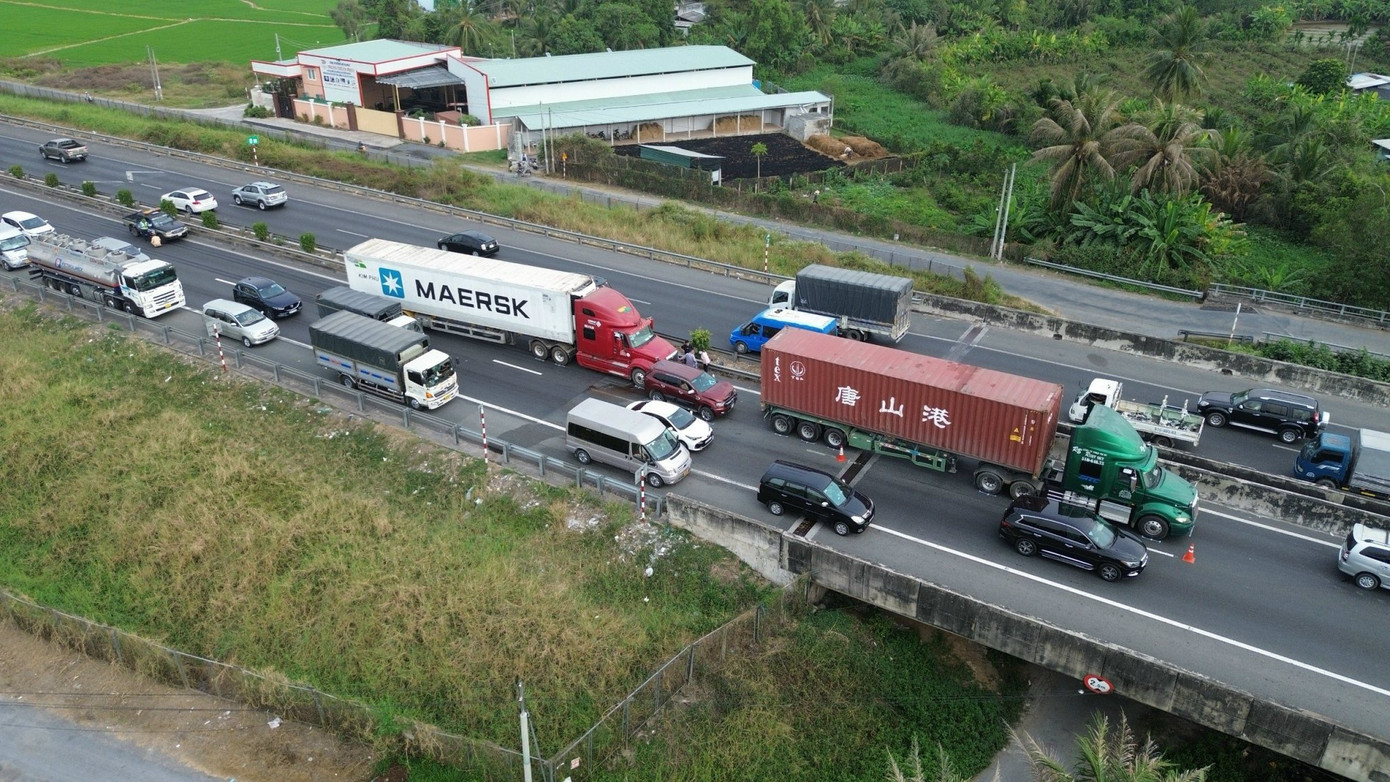 Hiện trường vụ tai nạn.