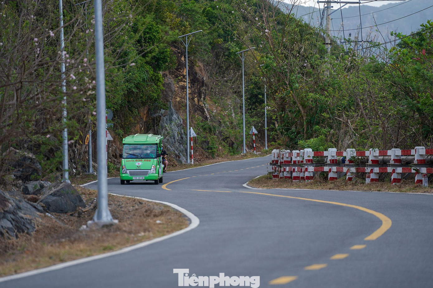 Nếu may mắn, du khách sẽ đi vào thời điểm hai bên đường dọc biển rợp sắc hoa. Mùa xuân, Côn Đảo có hoa anh đào, mùa hè có hoa phượng, bò cạp vàng, bằng lăng... Nếu may mắn, du khách sẽ đi vào thời điểm hai bên đường dọc biển rợp sắc hoa. Mùa xuân, Côn Đảo có hoa anh đào, mùa hè có hoa phượng, bò cạp vàng, bằng lăng...