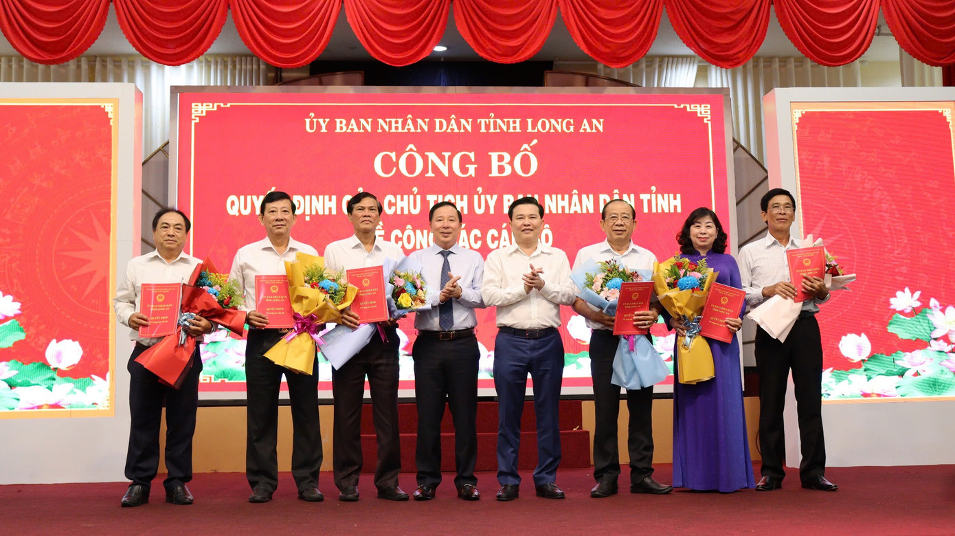 Long An bố trí lại nhiều vị trí lãnh đạo các Sở.