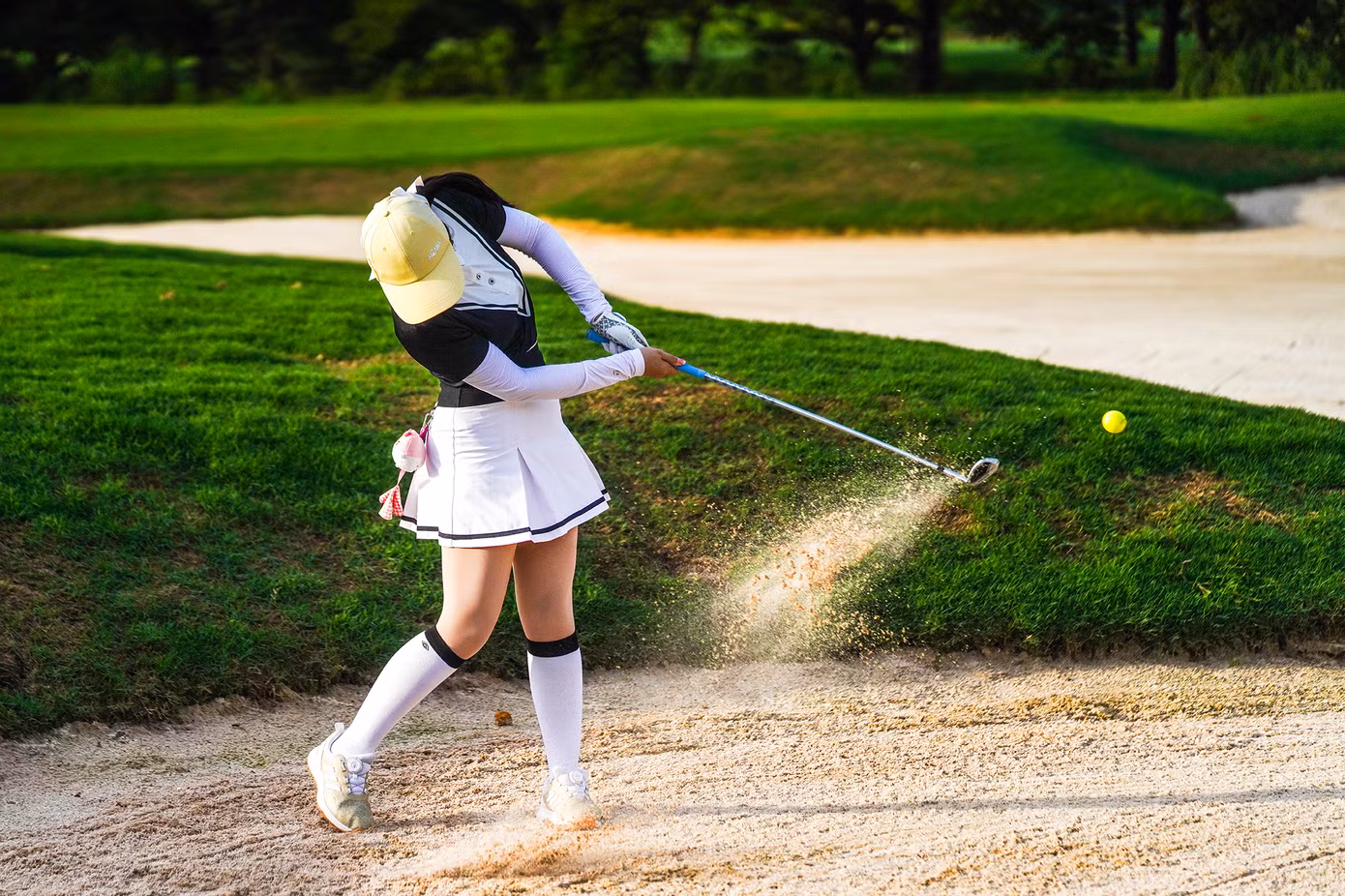 Tuy chỉ là giải giao hữu nhưng đã có nhiều golf thủ thi đấu chất lượng, chuẩn xác, nhất là các VĐV nữ.