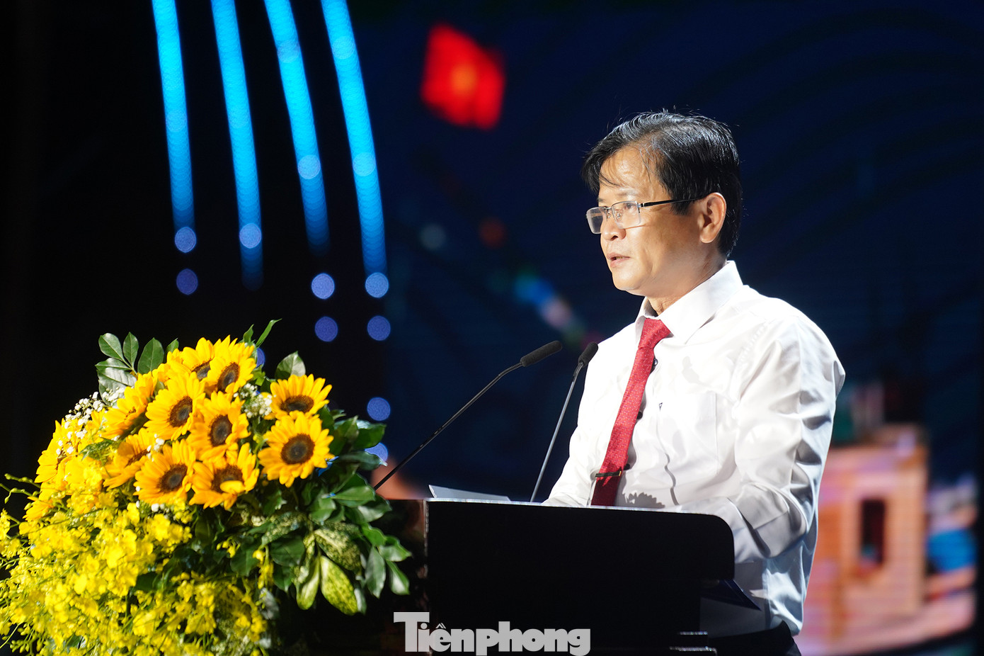 Ông Nguyễn Ngọc Xuân - Phó chủ tịch UBND huyện Cần Giờ, trưởng ban tổ chức Lễ hội Nghinh Ông Cần Giờ 2024.