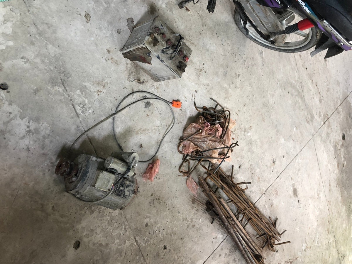 Tang vật vụ trộm.(Ảnh: Công an Long An)