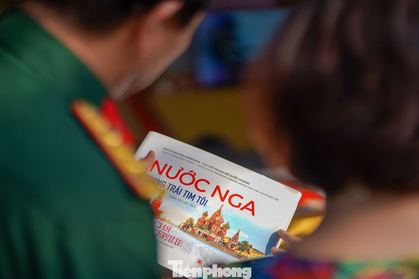 Khu vực báo chí quân đội tại Hội báo.