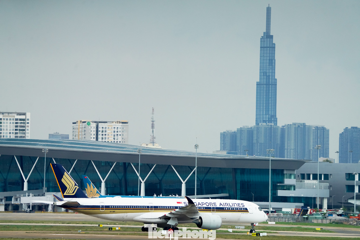 Máy bay của hãng hàng không 5 sao Singapore Airlines.