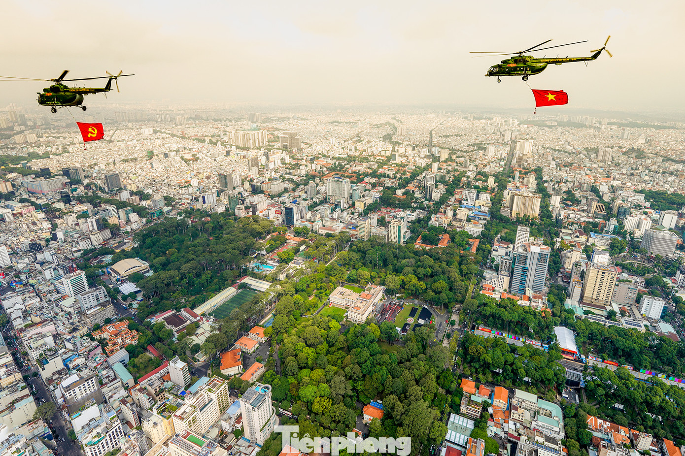 Đây là một trong những hình ảnh tiêu điểm tại đại lễ sáng 30/4.