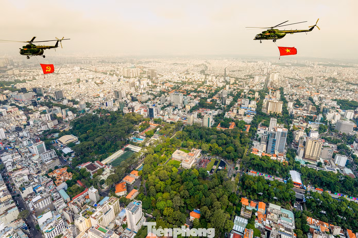 Đây là một trong những hình ảnh tiêu điểm tại đại lễ sáng 30/4.