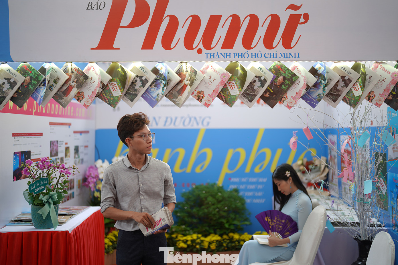 Gian trưng bày của báo Phụ nữ TPHCM.