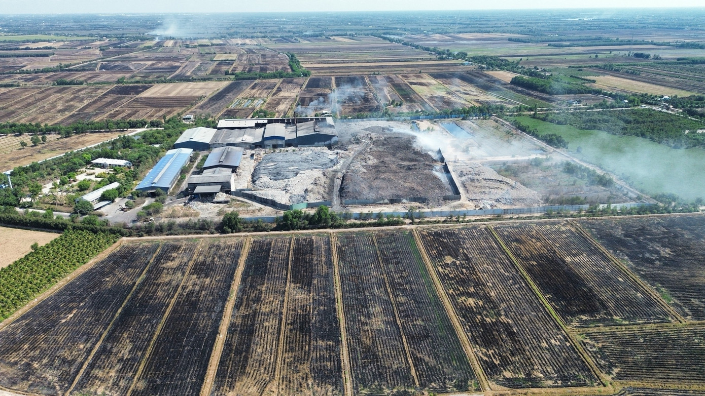 Hình ảnh khu xử lý rác ghi nhận ngày 16/4. Hình ảnh khu xử lý rác ghi nhận ngày 16/4.