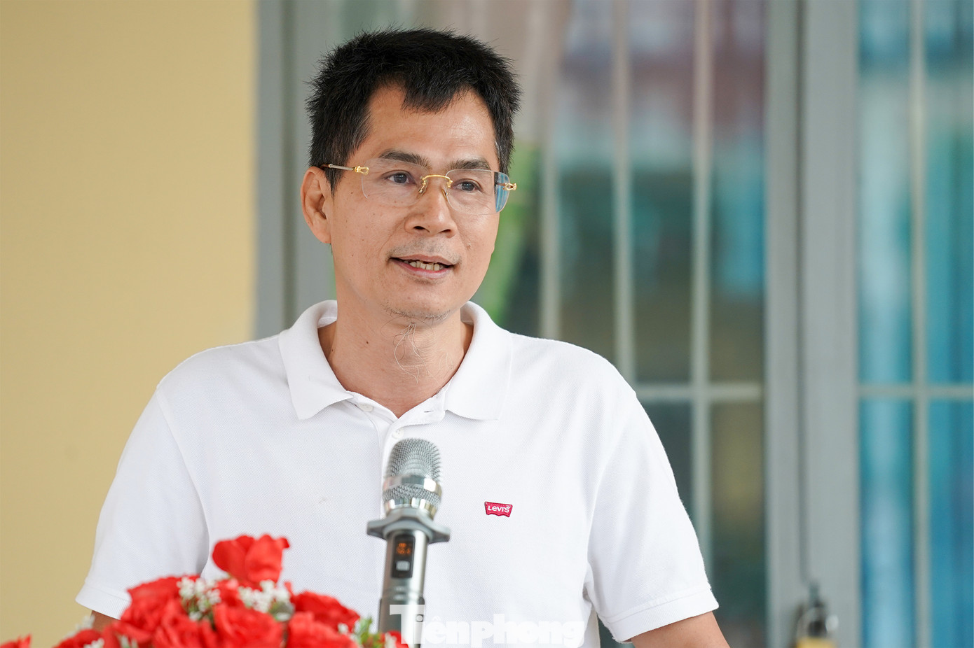 Nhà báo Lý Thành Tâm, Trưởng Ban đại diện báo Tiền Phong tại TPHCM.