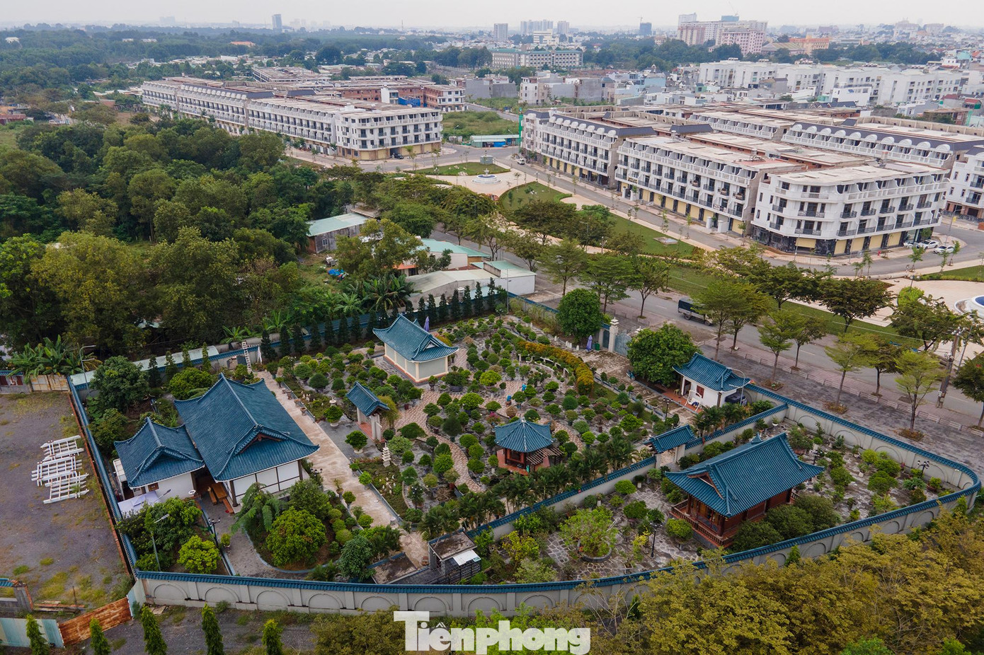 Vị trí vườn bonsai nhà ông Thành có vị trí khá đắc địa.