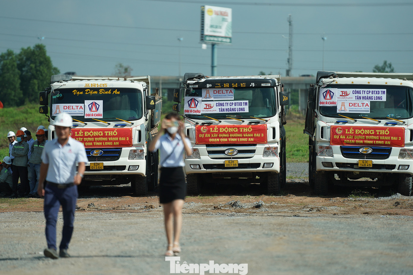 Các đơn vị tham gia thi công bố trí các phương tiện phục vụ thi công, sẵn sàng cho lễ động thổ dự án trọng điểm quốc gia.