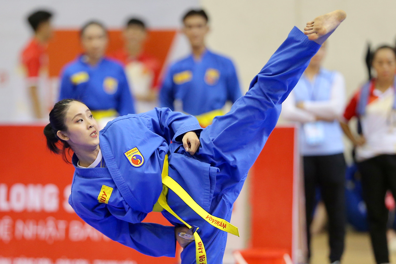 Bài thi Tinh hoa lưỡng nghi kiếm pháp của đoàn Vĩnh Long. Bài thi Tinh hoa lưỡng nghi kiếm pháp của đoàn Vĩnh Long.