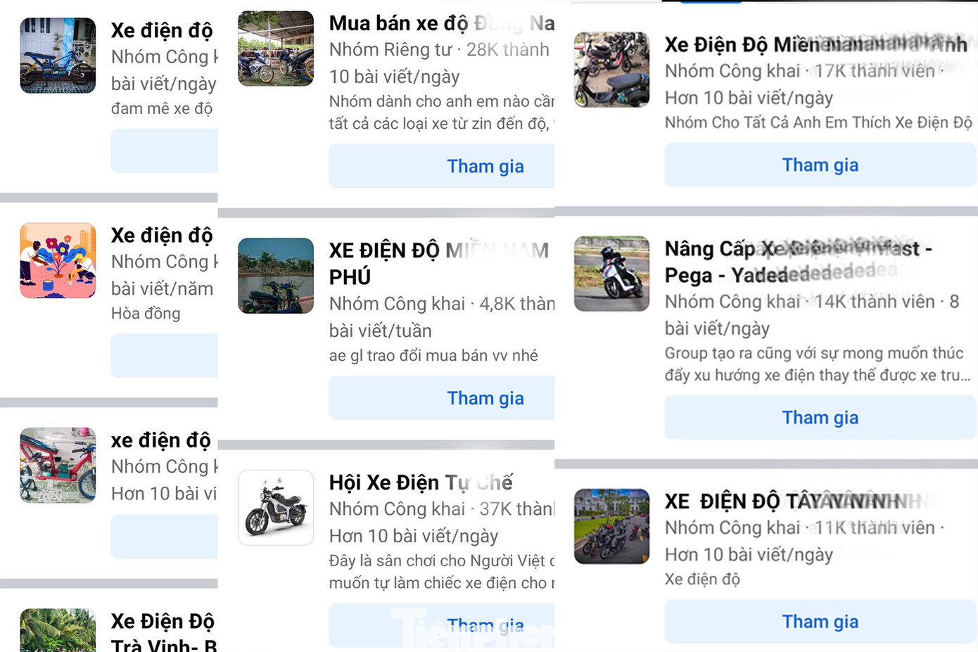 Không khó để tra cứu thông tin về độ, chế xe điện.