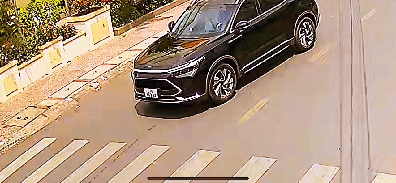 Chiếc xe của nghi phạm.
