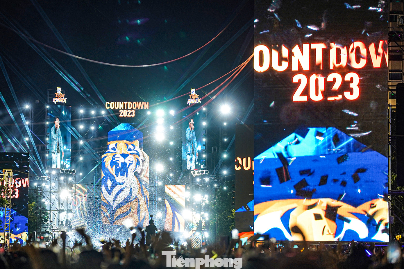 Ngay từ chiều, đại tiệc âm nhạc đếm ngược đến thời khắc chuyển giao đã sôi động.